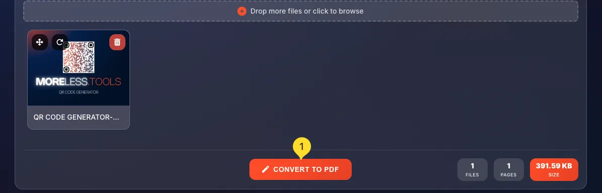 Action buttons for copy, download and other operations