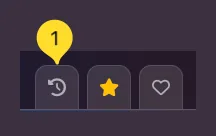 History button in header