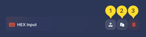 Input panel action buttons - Upload, Paste, Clear