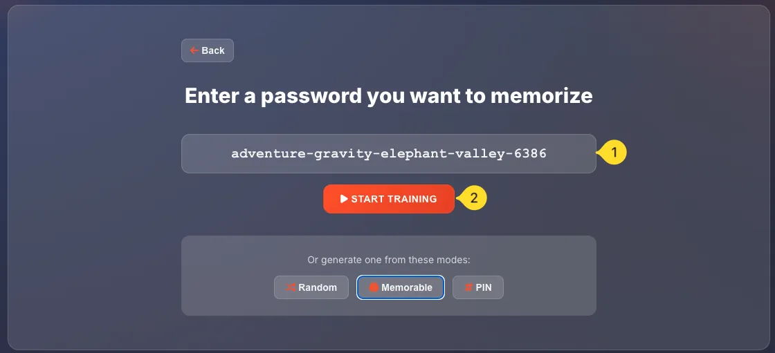 Custom password input field for entering your own password