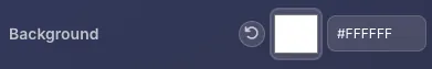 Background color picker interface