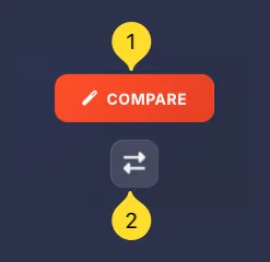 COMPARE button and Swap button between panels